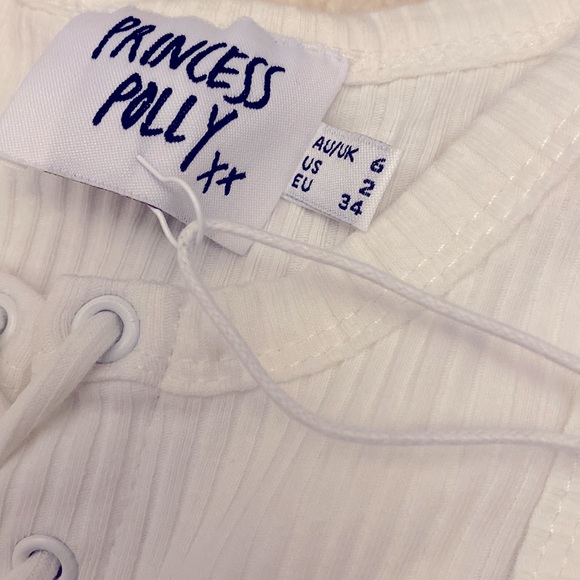 (A2) Princess Polly Frida Top in White, Size 2, New with tag - Picture 8 of 10